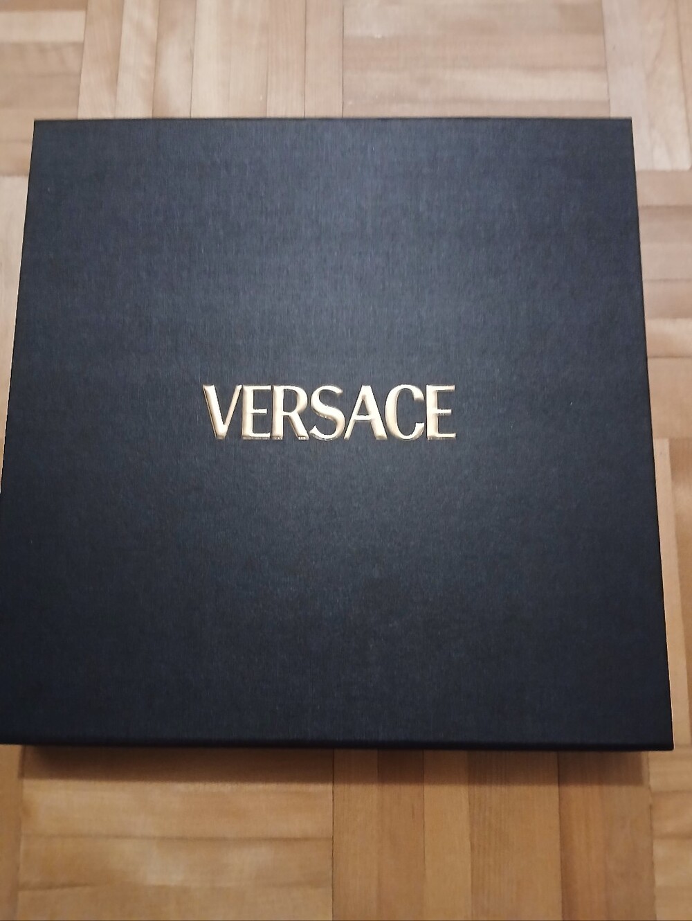 Versace Empty Black Box with Gold Lettering.Exellent conditions.